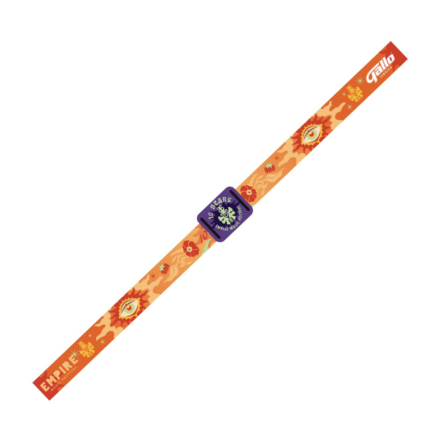 Pulsera de evento EMPIRE10 naranja