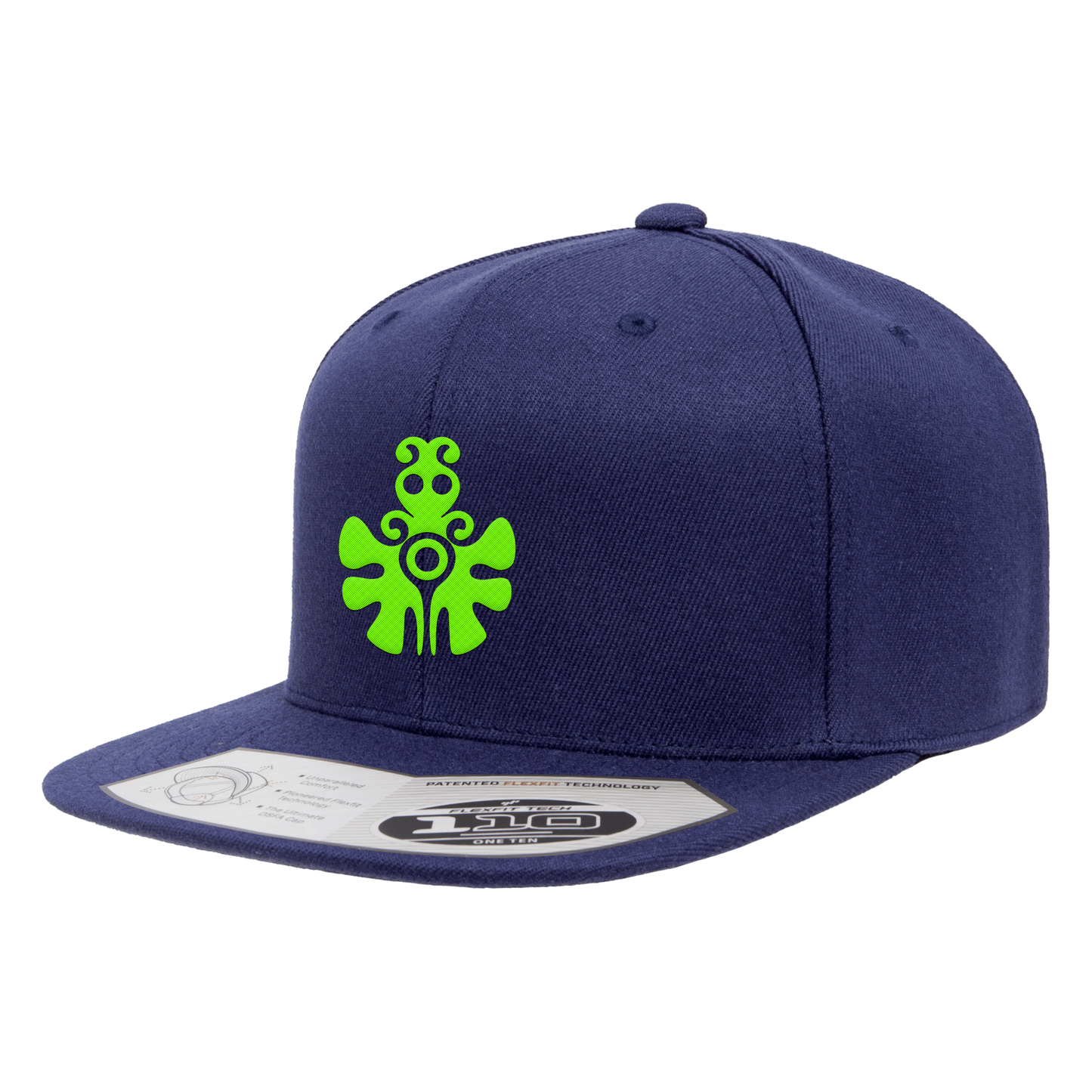 Gorra Premium Flexfit Plana Kookay Verde Neón