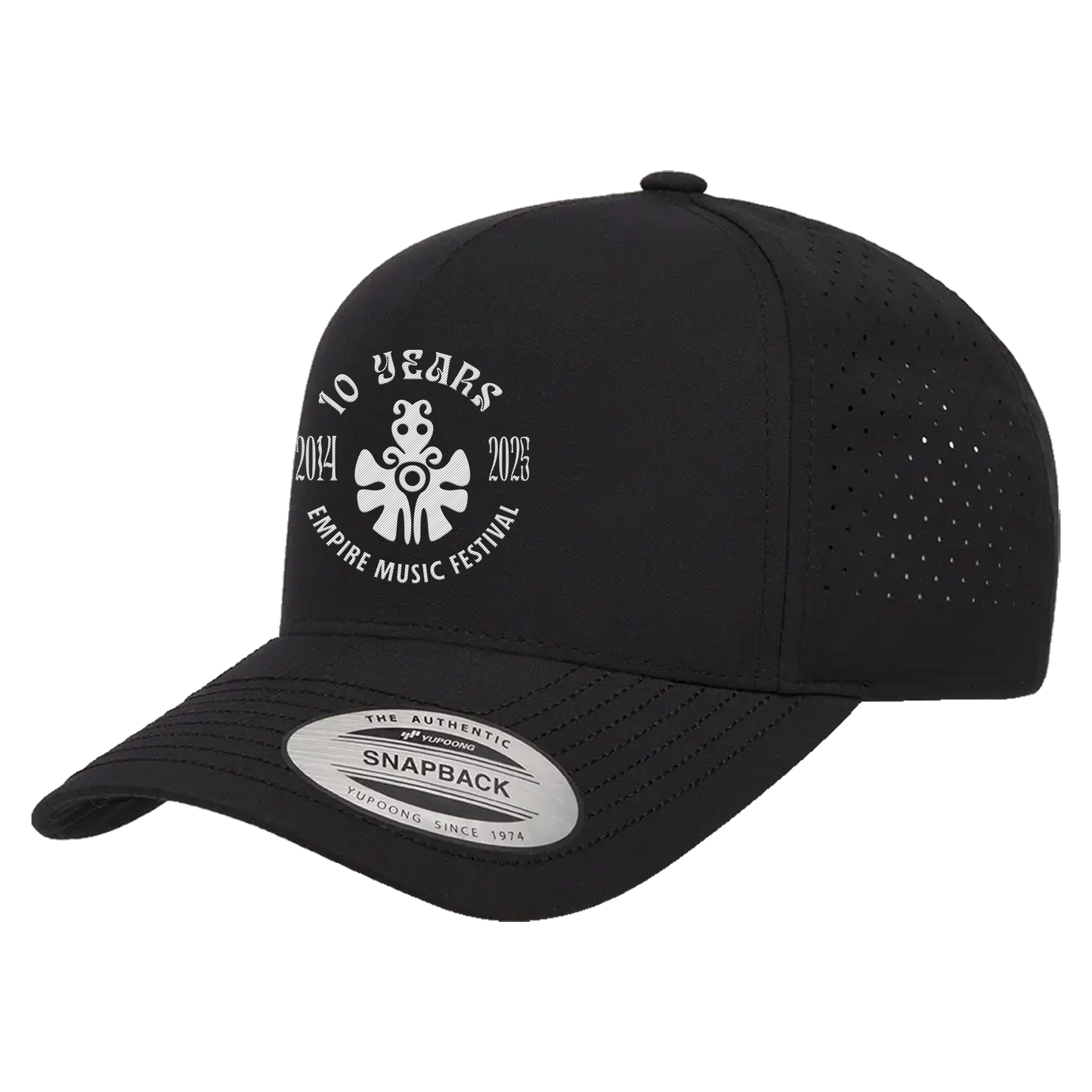 Gorra Premium Flexfit 10 años EMF Color Negro