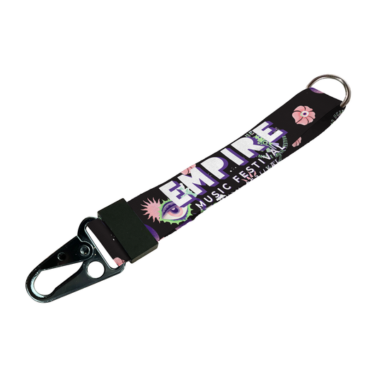 Llavero tipo Lanyard Negro EMF