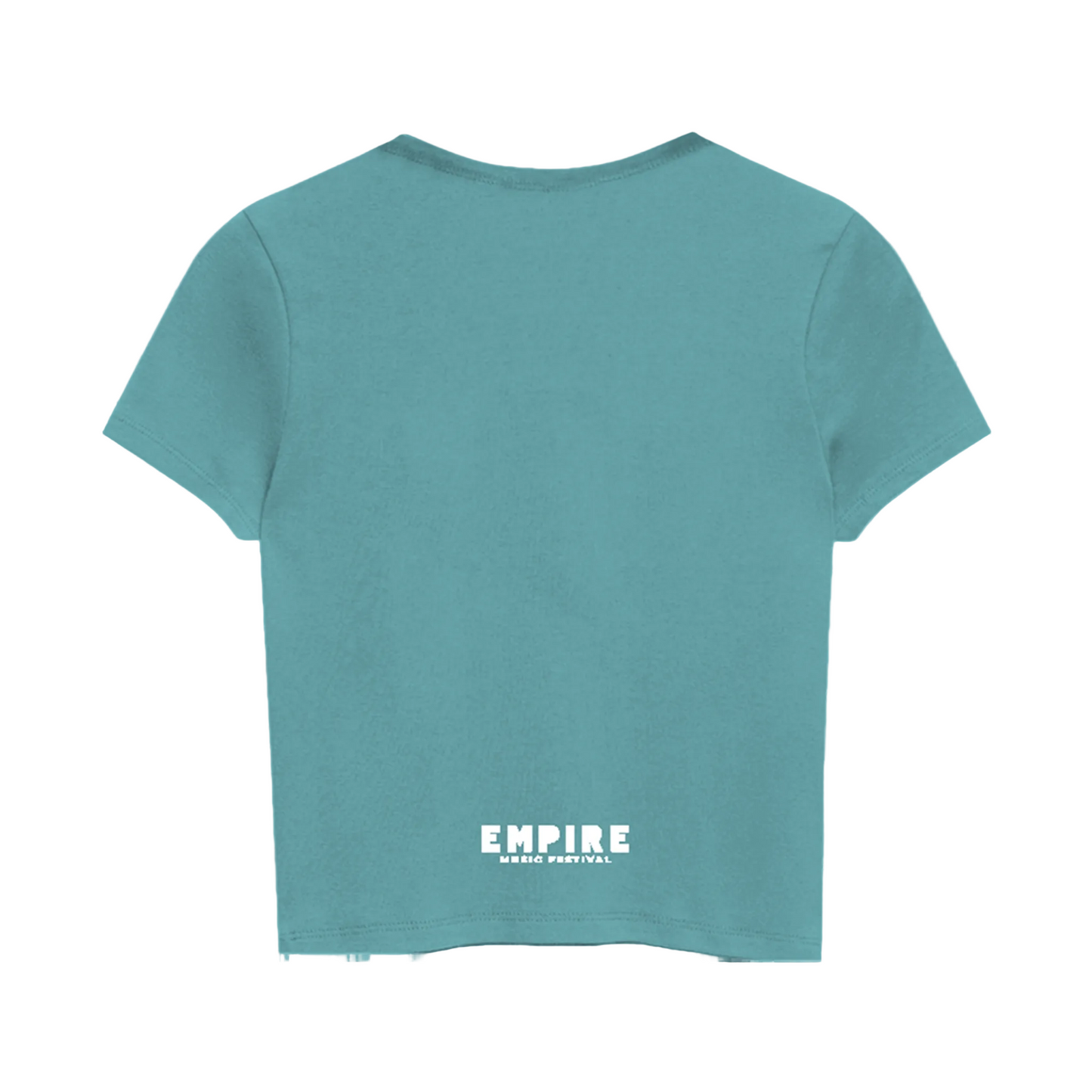 Croptop ajustado EMF 2026 Libélula Aqua