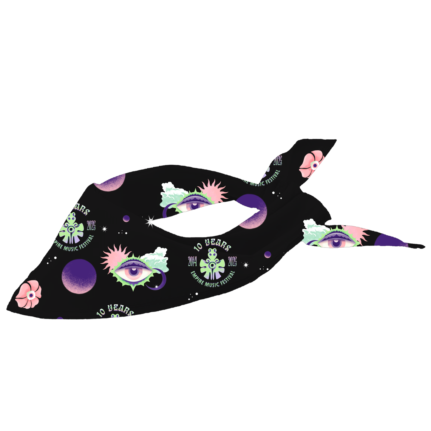 Pañuelo Estampado EMF Negro