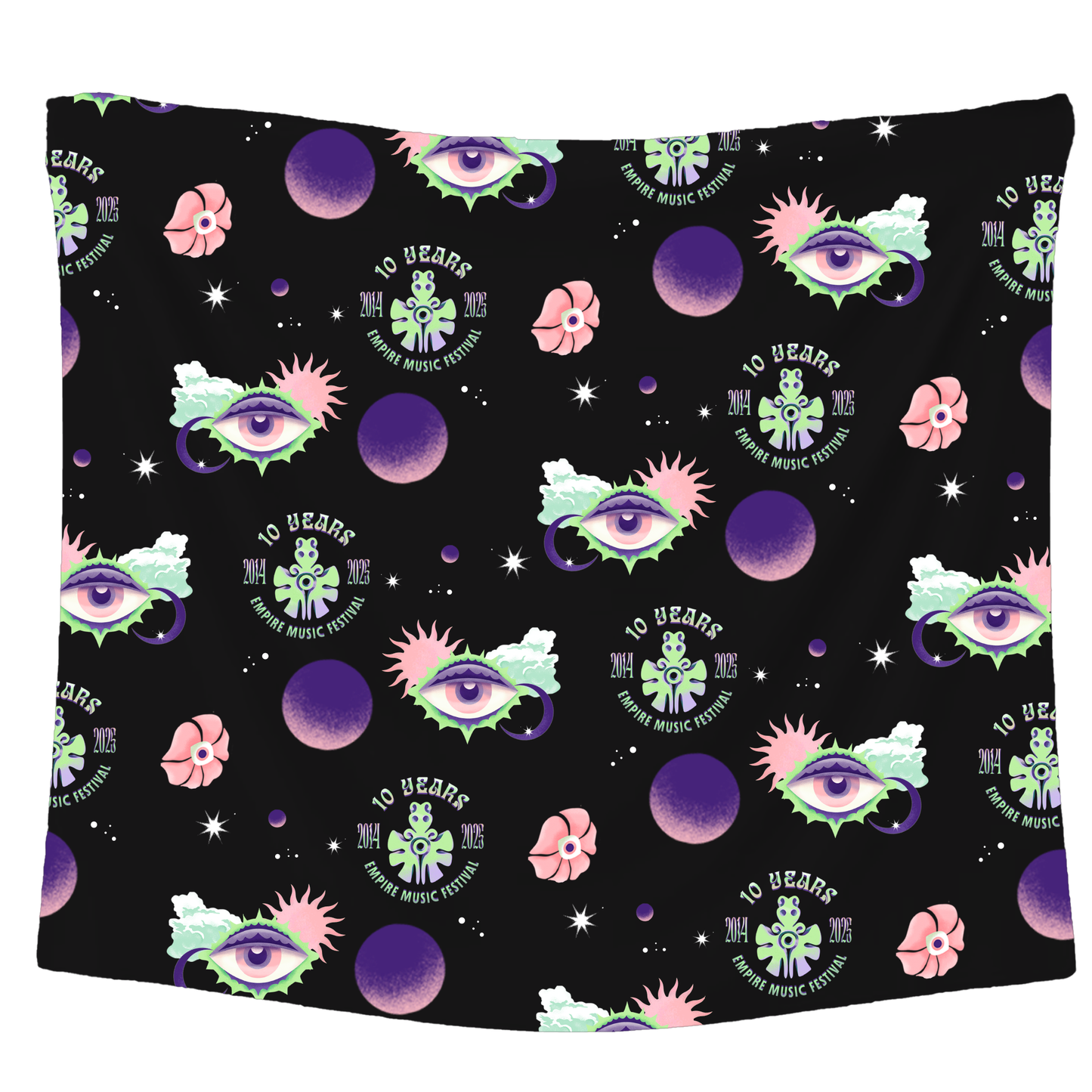 Pañuelo Estampado EMF Negro