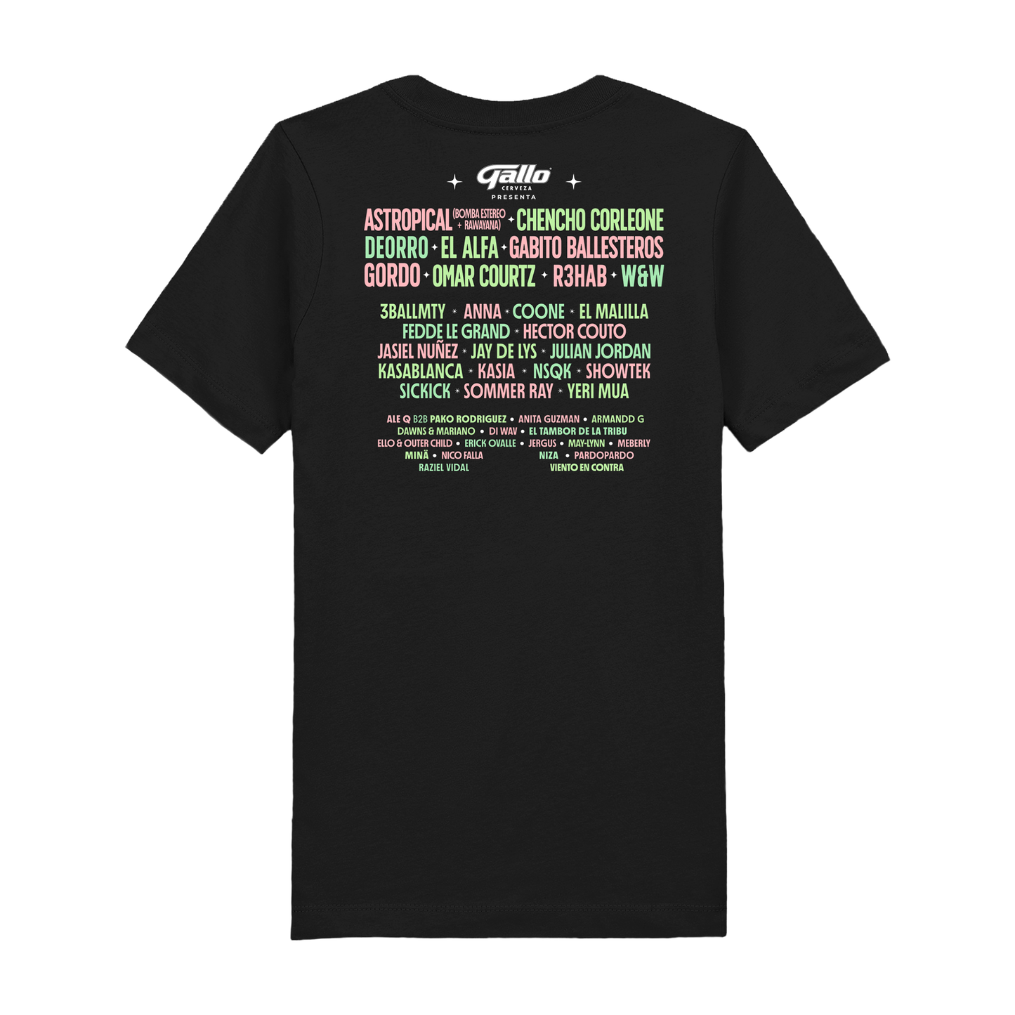 T-shirt Lineup 10 años EMF