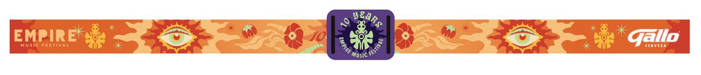 Pulsera de evento EMPIRE10 naranja