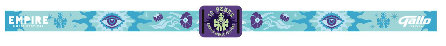 Pulsera de evento EMPIRE10 celeste