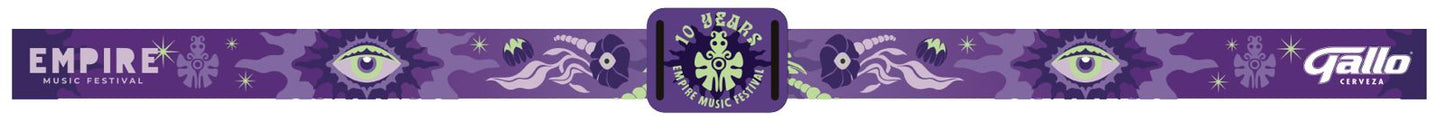 Pulsera de evento EMPIRE10 morada