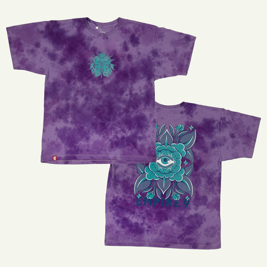 Empire 9 T Shirt Oversize Tie Dye Morada